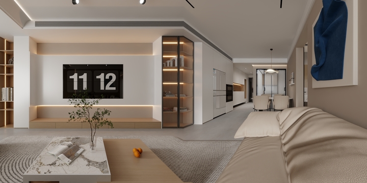 方不累-全案设计-中邦上海城-装修设计方案