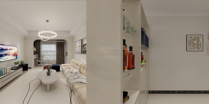 兰伦勇-奶油风格-装修设计方案