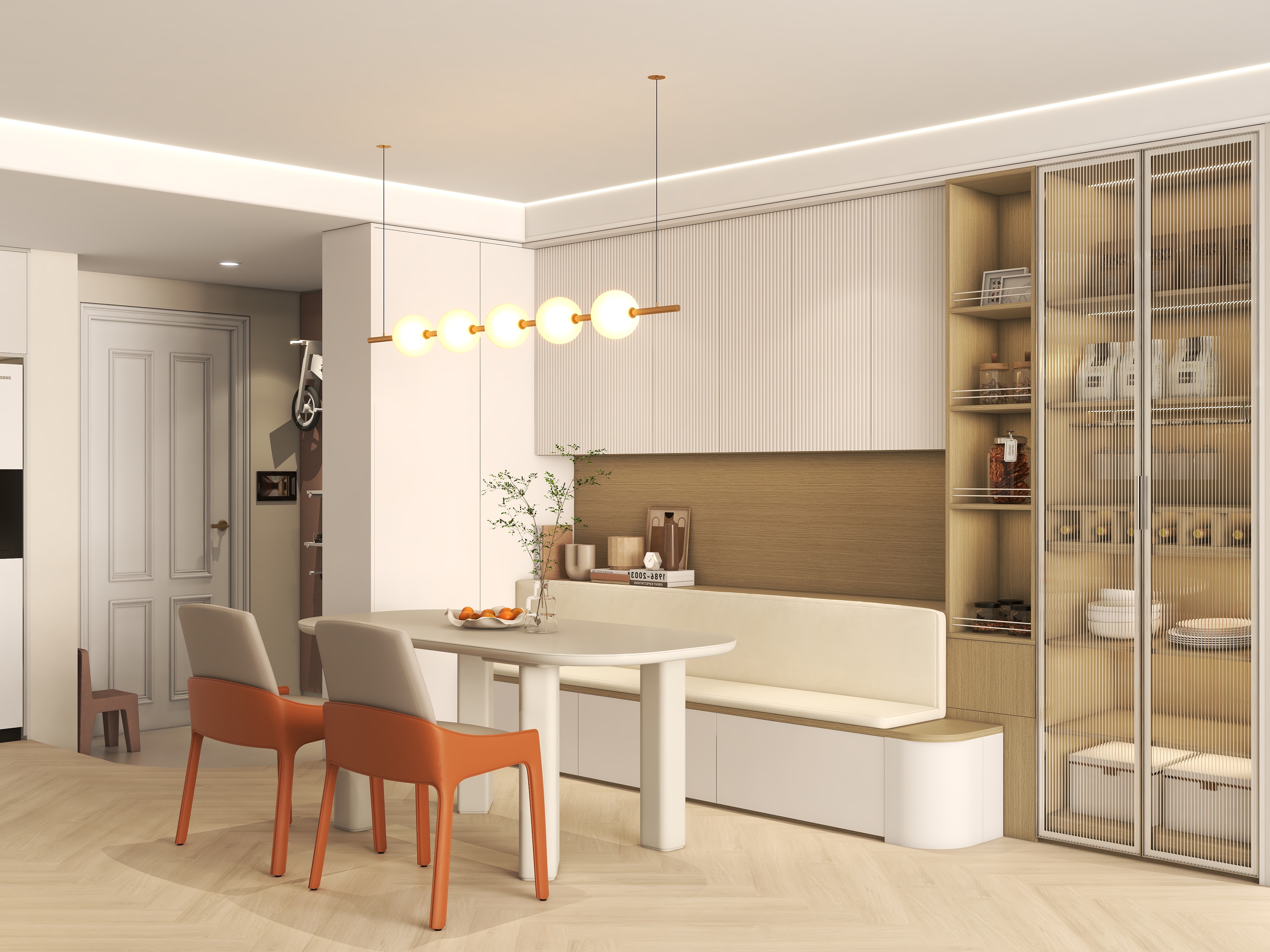 亦安设计-9月电商沙发背柜、餐厅卡座-装修设计方案