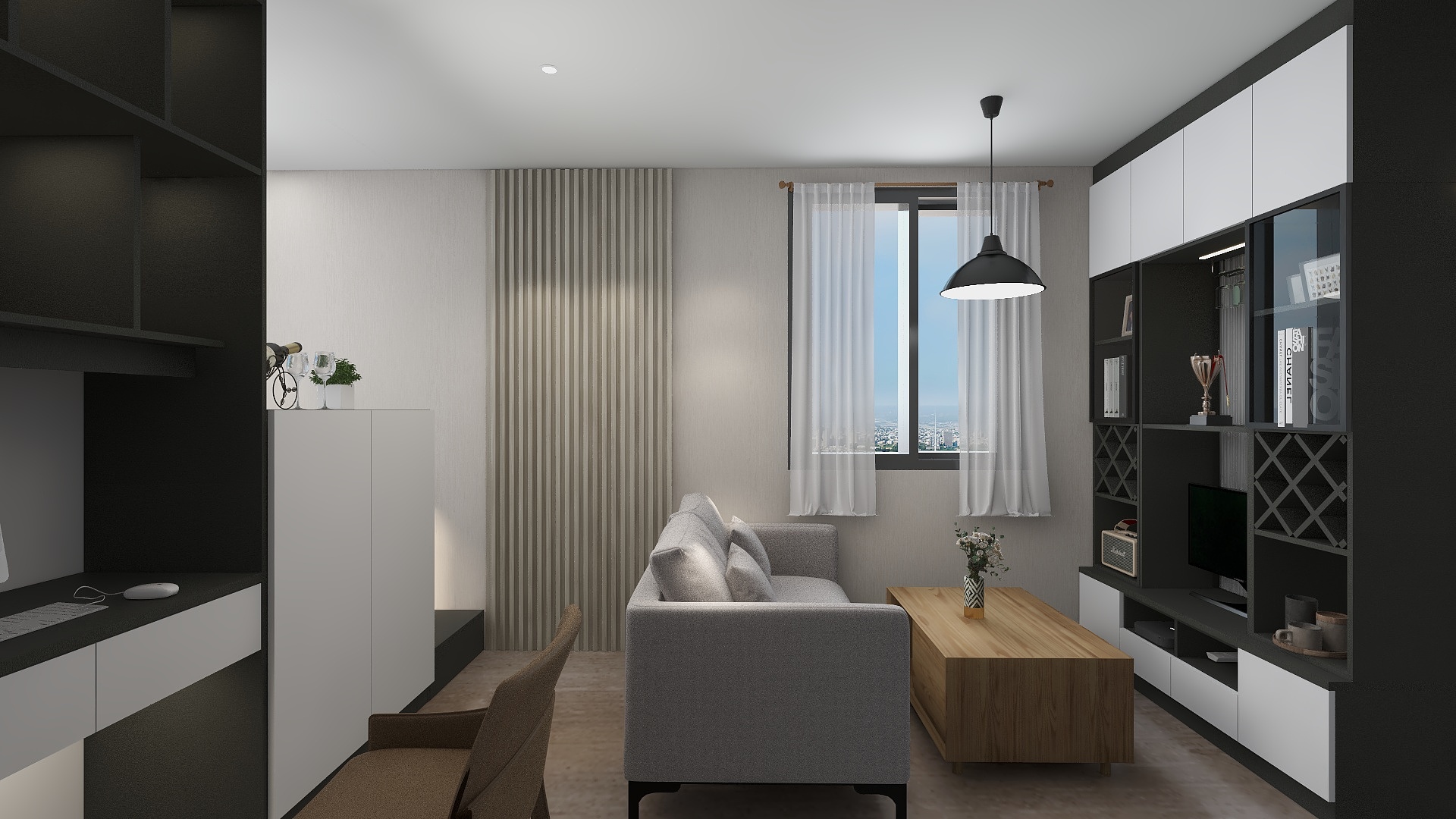 智亿家居-现代简约24㎡-装修设计方案