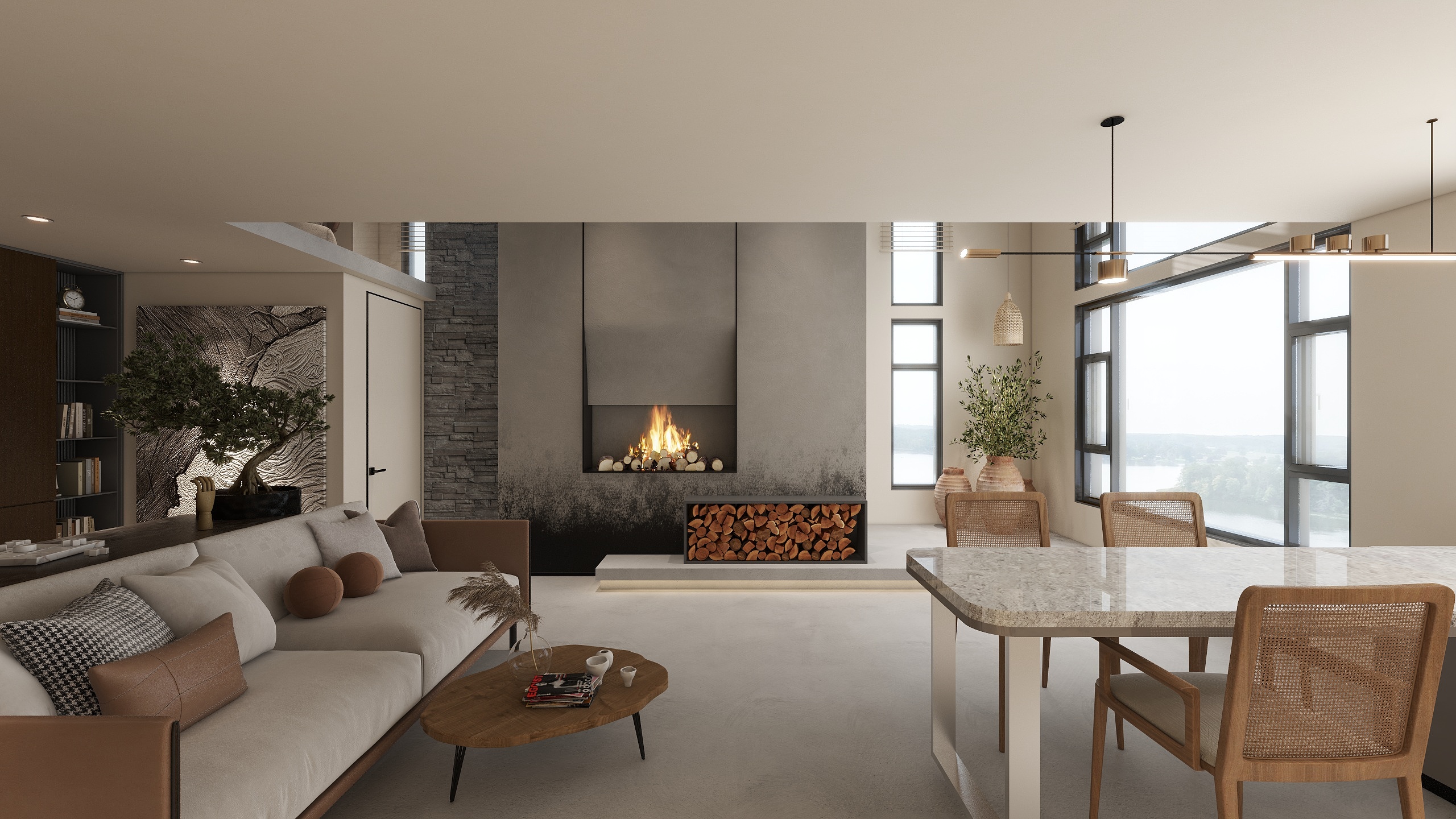 壹元道室内设计-52㎡1室-装修设计方案