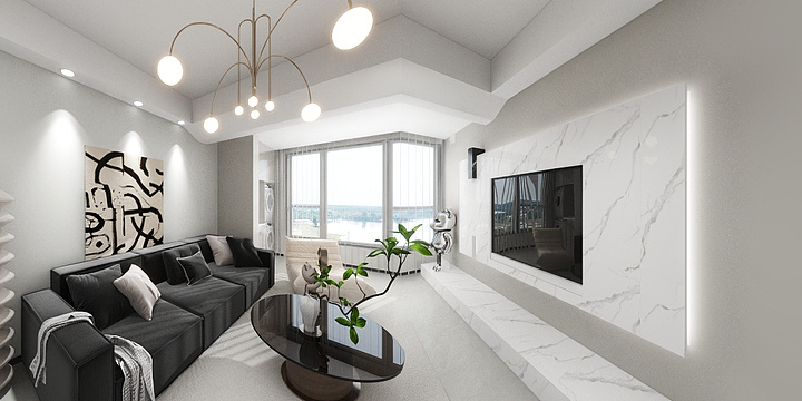 栗子|DESIGN-鲁能领秀城13-1-3-2H-装修设计方案