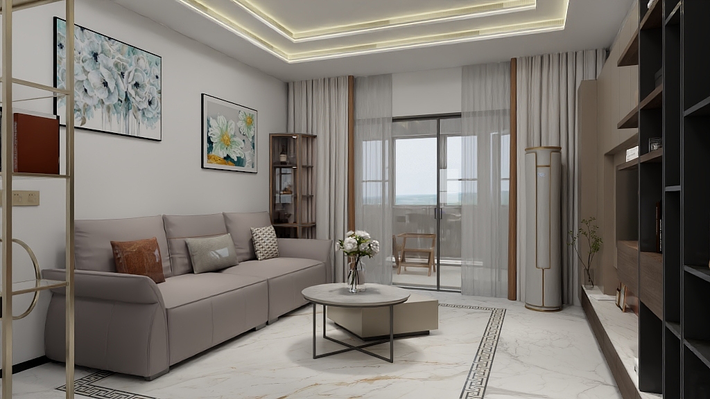 谁是洞洞妖-保利东湾86㎡2室-装修设计方案