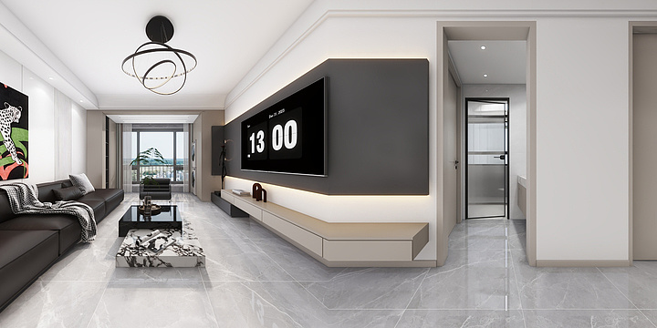 宏柏建材.设计师王-国赫天禧 902（现代简约风）-装修设计方案