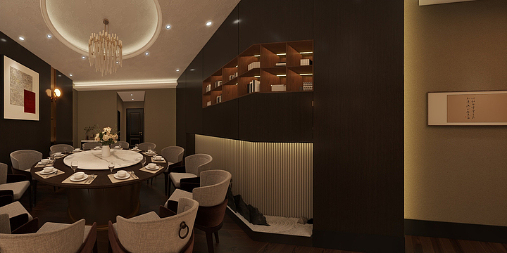 阿乐设计gmul-镇江餐厅-装修设计方案