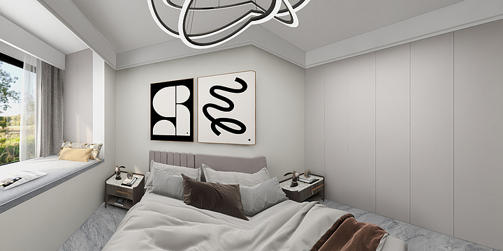 泊野设计-万华城15-1-1604-装修设计方案