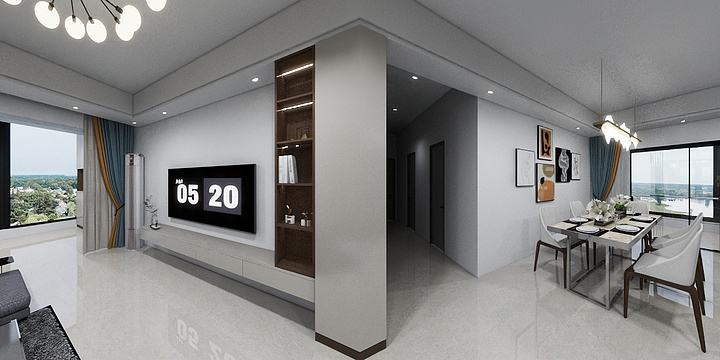 中恒全屋高端家装-金河湾12栋1801-装修设计方案