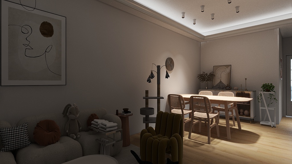 熊辉设计师-海德公园81㎡3室-装修设计方案