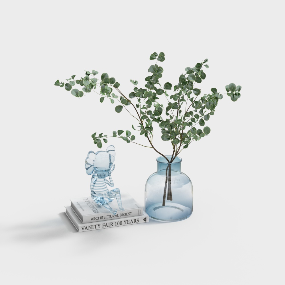 现代考斯绿植摆件组合