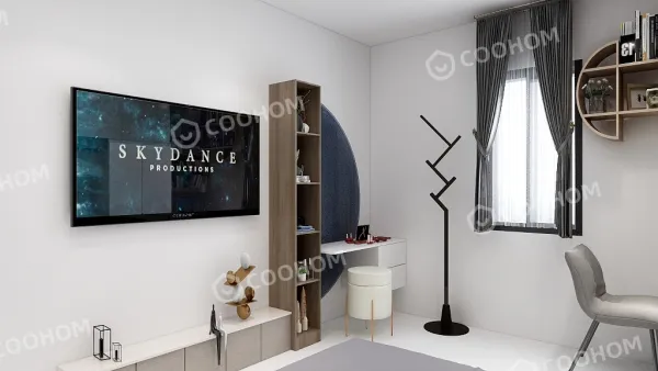 MODERN BED ROOM TV SET + MIRROR SET