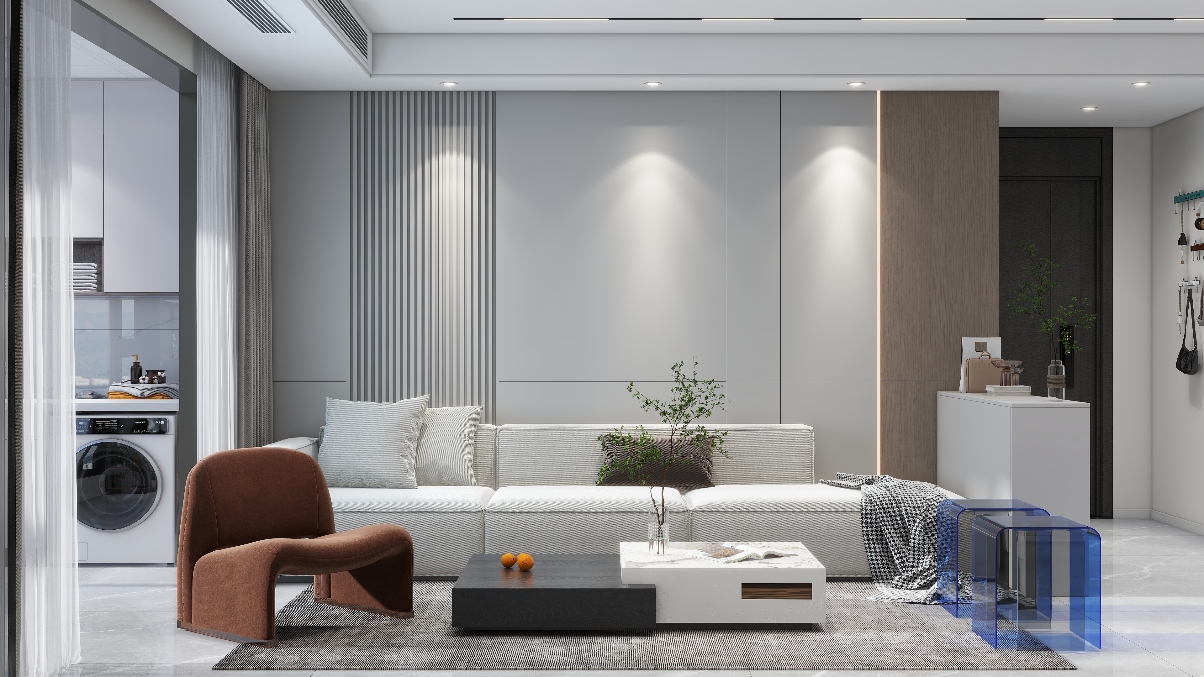 设计师晨曦-桃城华庭--125平现代三房两厅-装修设计方案