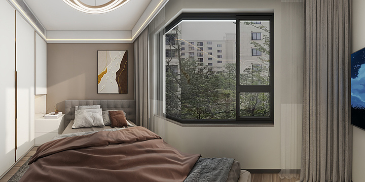 画图的羊-紫藤31号702酷家乐-装修设计方案