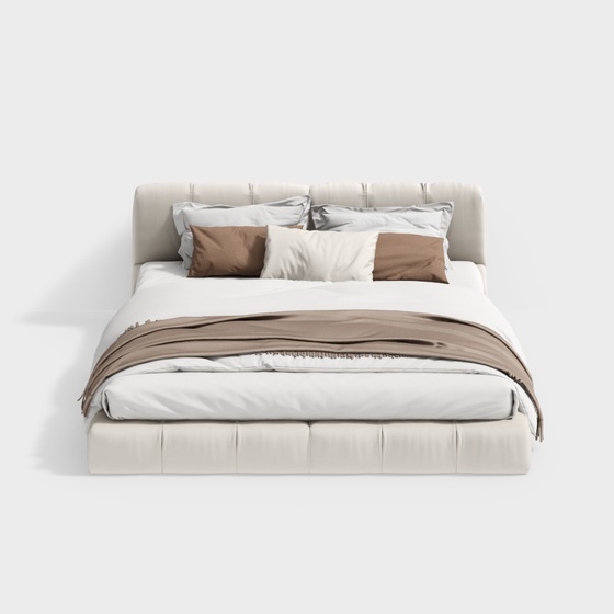 Modern Minimalist Bedroom Double Bed