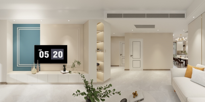 叶之feifei-茶乡水城16#-2单元1404-2-奶油风-装修设计方案