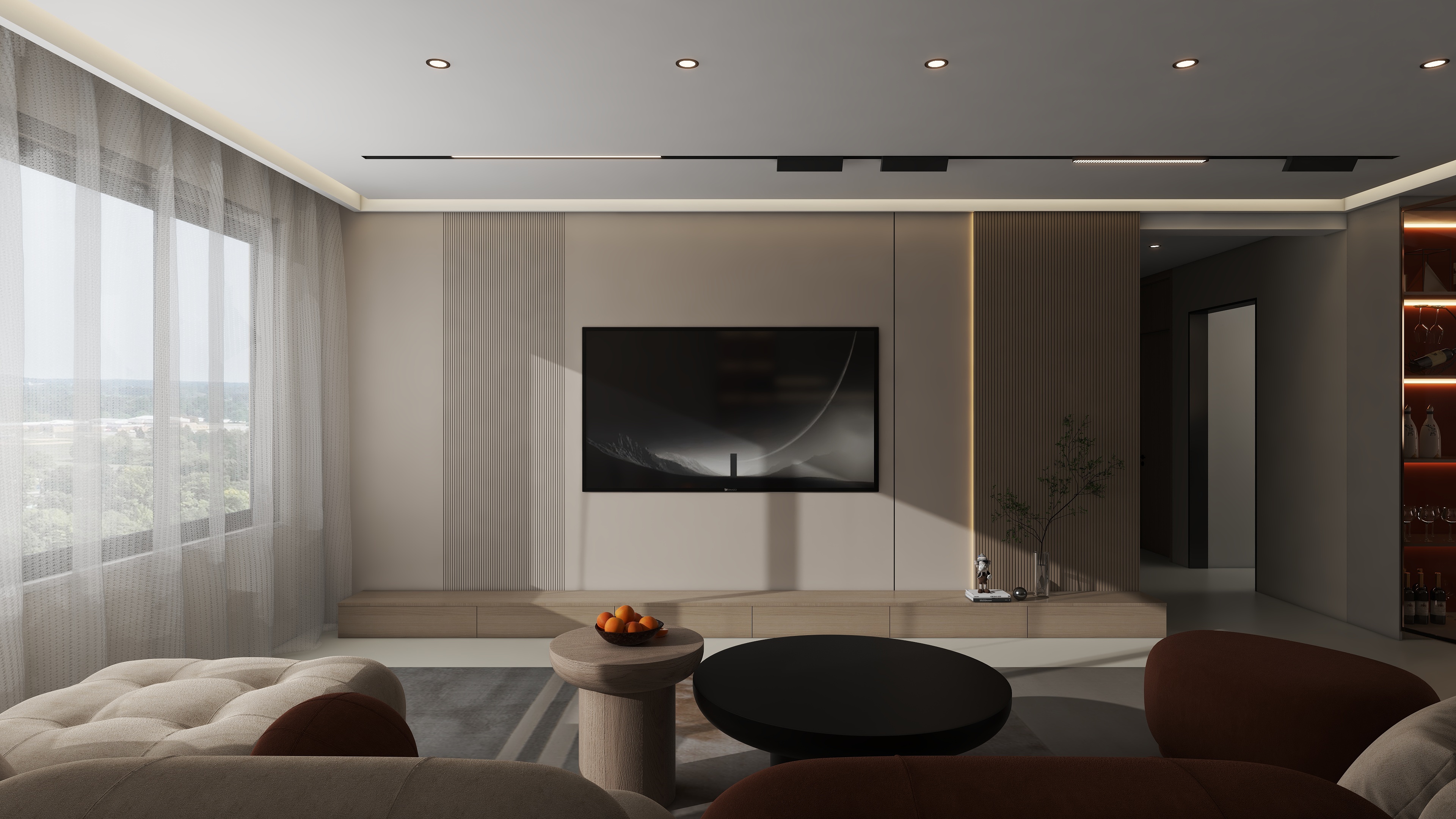 设计师.oOzi-原木奶油风150㎡迎宾湖畔 - 三居室-装修设计方案