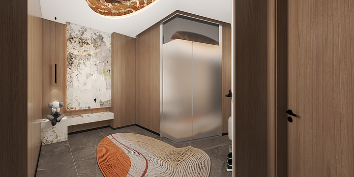 THEONE视觉-现代轻奢样板房-装修设计方案