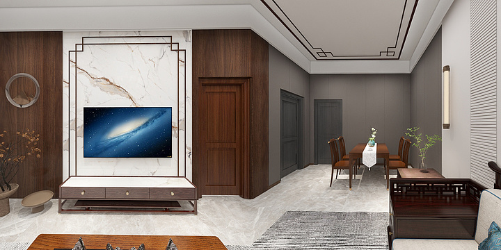 五星上将x-自建房 新中式 改造-装修设计方案