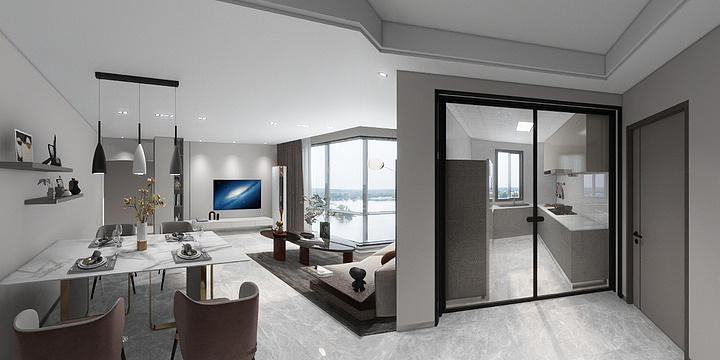 绝世番茄-普善人家7-804-装修设计方案