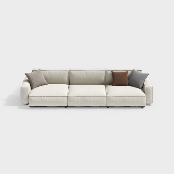 Modern minimalist multi-person sofa