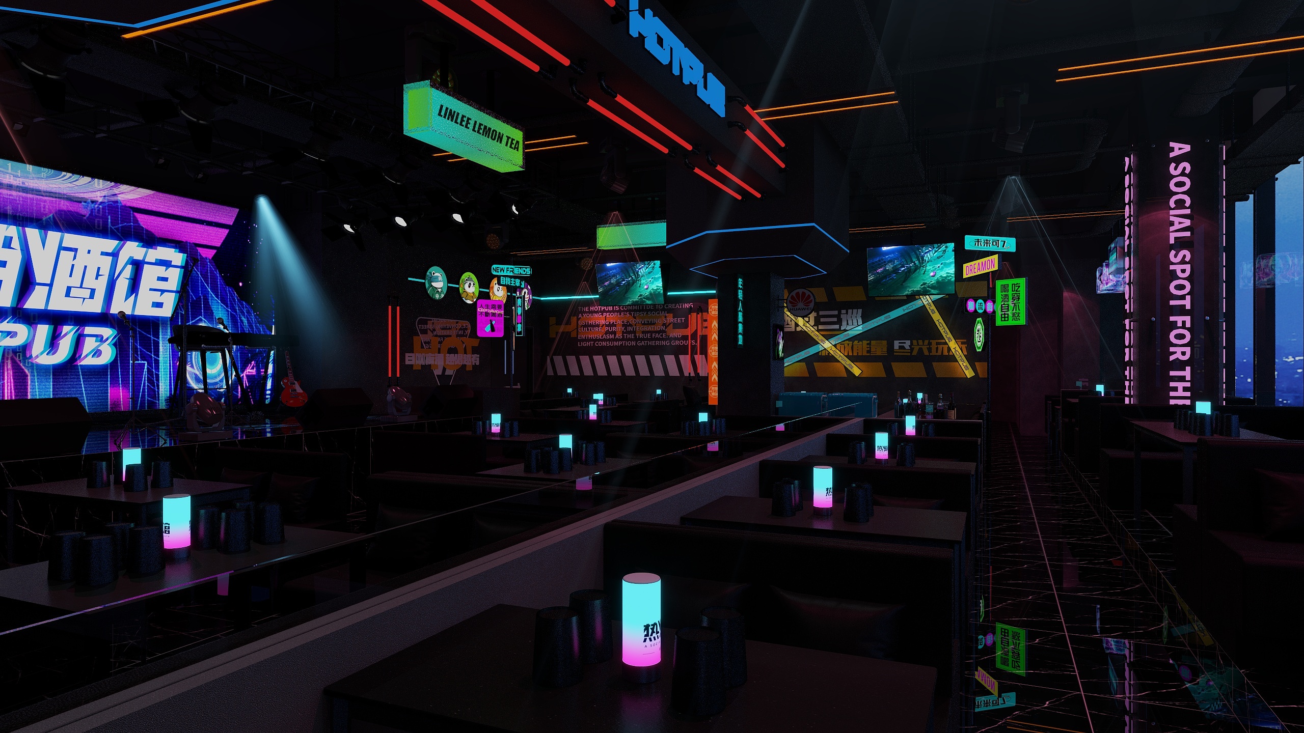 姜富云-日照｜500㎡小酒馆-装修设计方案