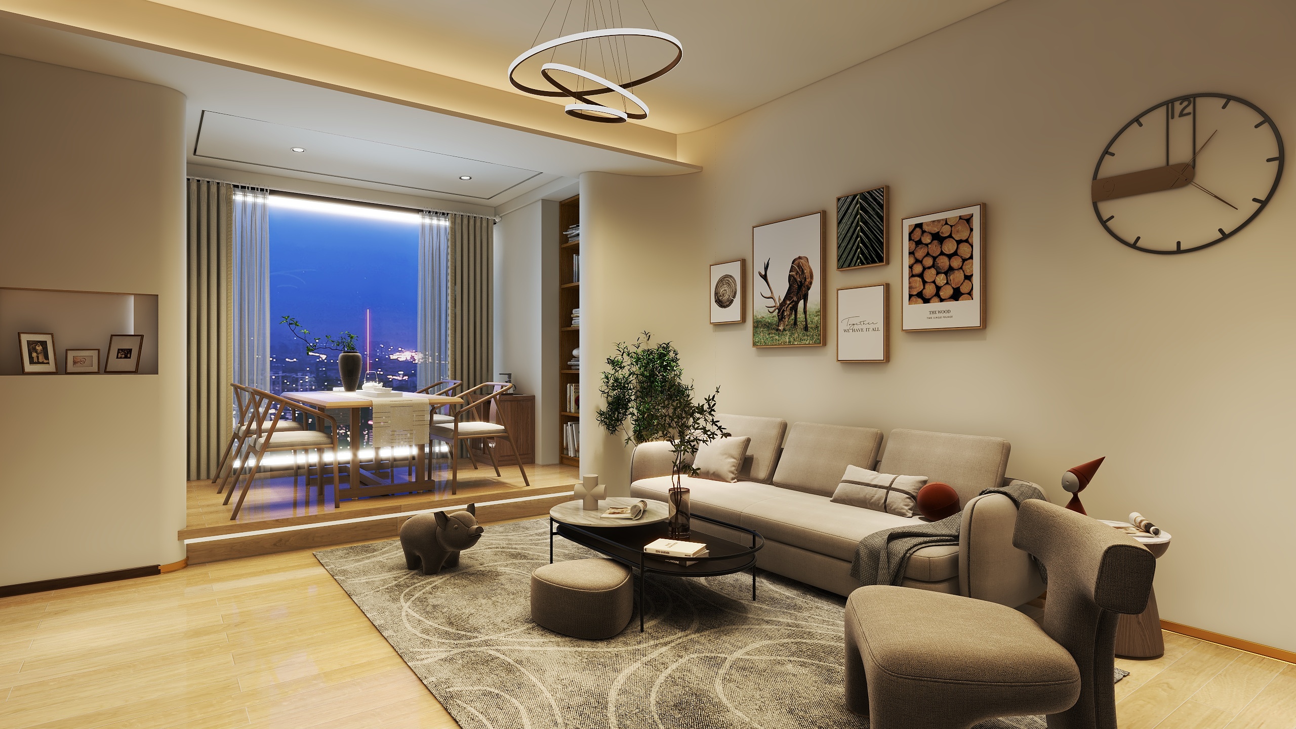 雙木设计师-海德公园81㎡2室-装修设计方案