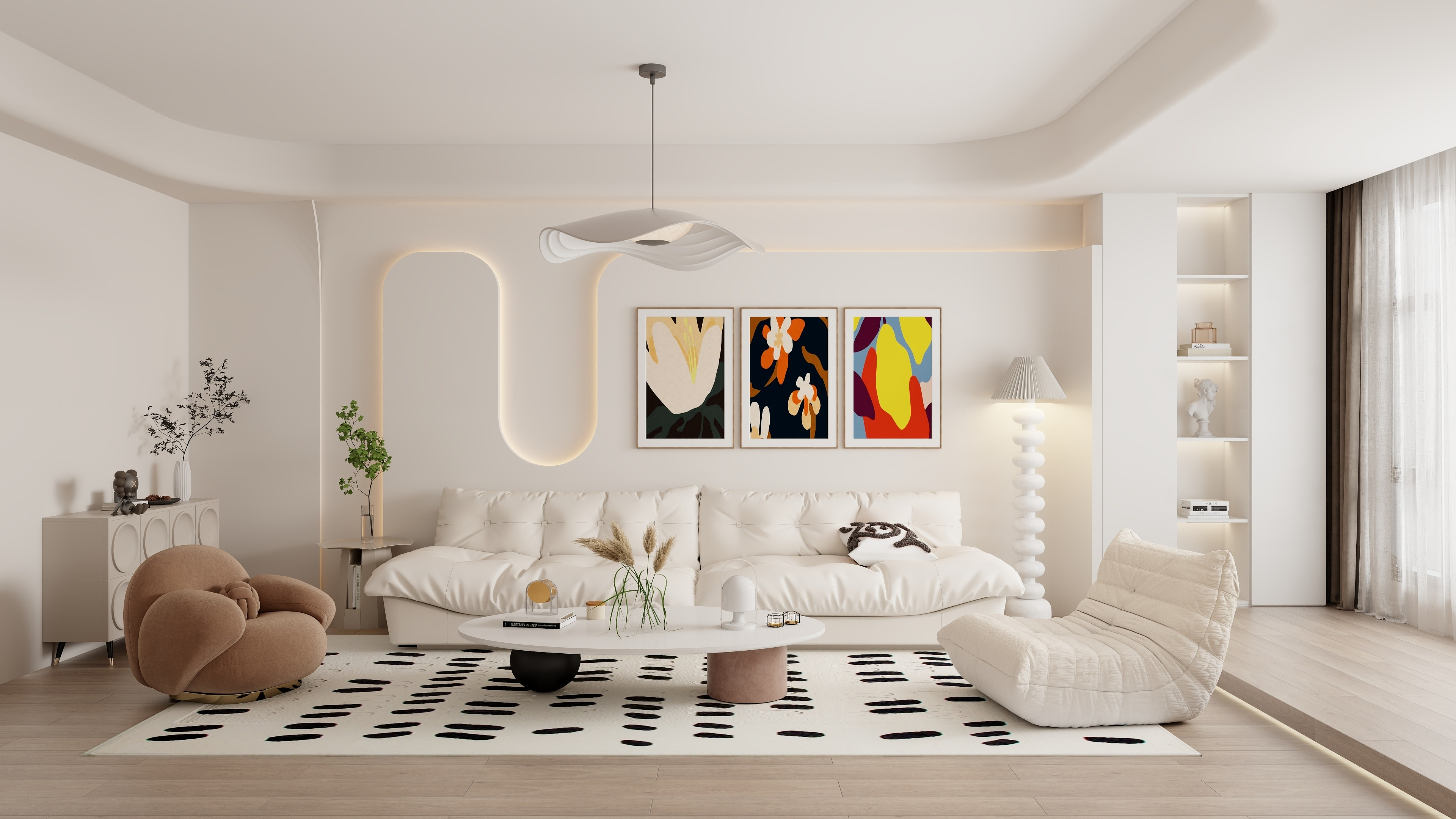 乐屋装饰.-奶油客厅-装修设计方案