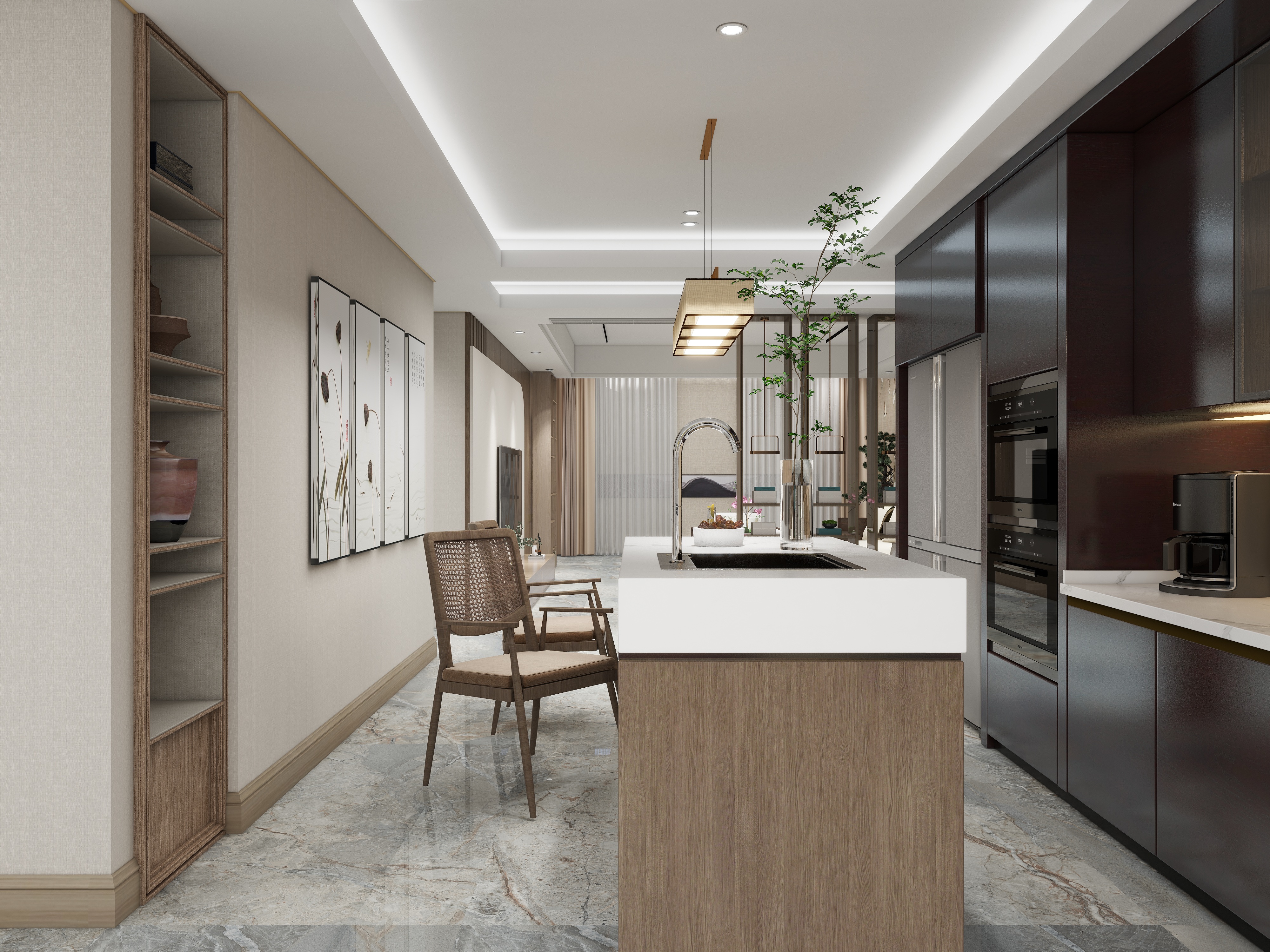 何仁军-全屋-拉斯彩石CT18050AS-装修设计方案