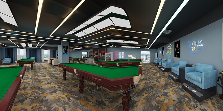 四海装饰小龙-台球-浙江-湖州-装修设计方案
