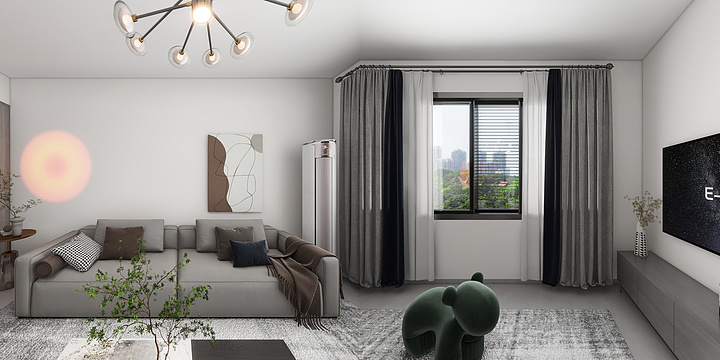 设计师灼夜-保利花园-装修设计方案