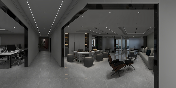 陈自平-办公室-装修设计方案