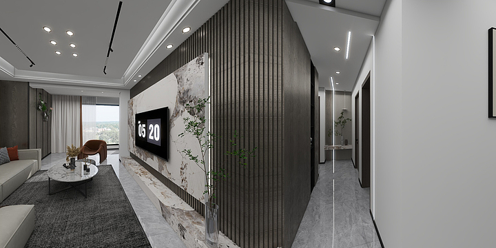 理想君-阳光.中央花园97效果.dwg-副本-装修设计方案