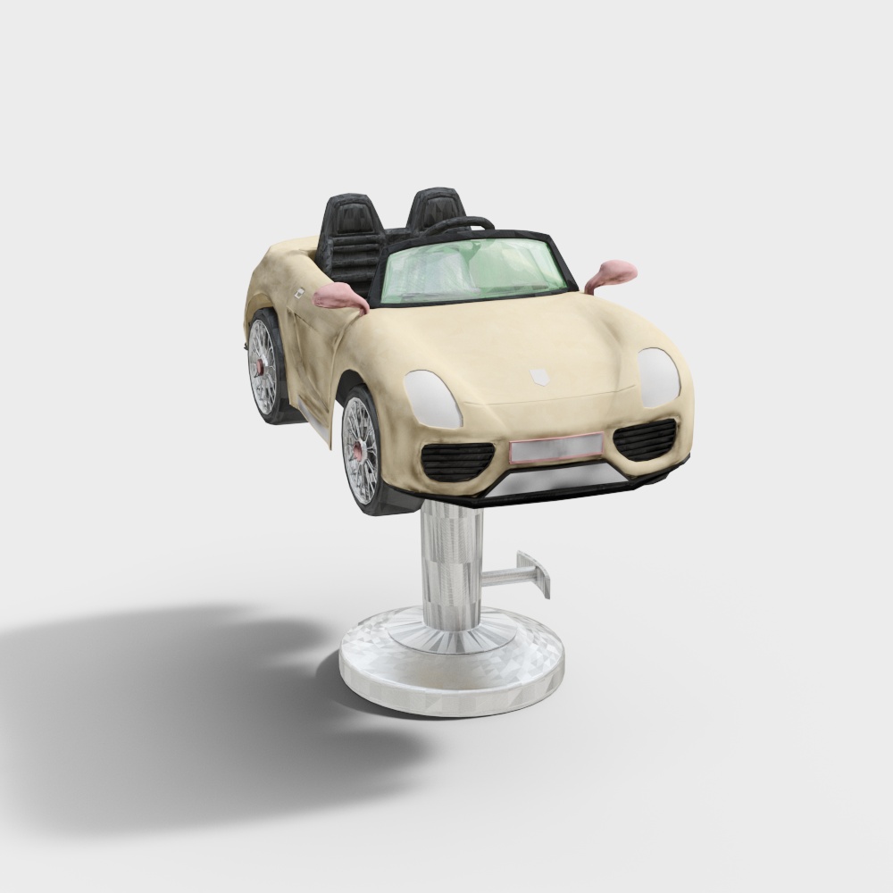 儿童理发椅3D模型
