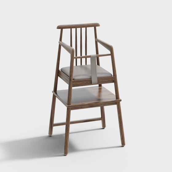 solid wood baby dining chair