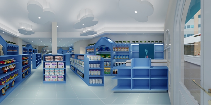 简.空间美学-128.母婴店-装修设计方案
