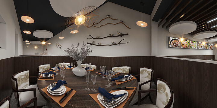 瑾瑜原创设计-老船长味鲜居-装修设计方案