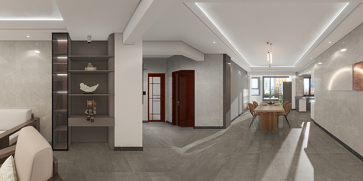 指纹设计-六号院4栋3单元1601-装修设计方案