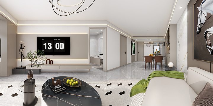 宏柏建材.设计师王-国赫天禧6-2- 902（现代简约风-装修设计方案