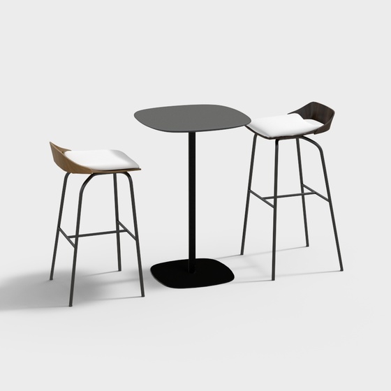 Cafe high table and chair combination