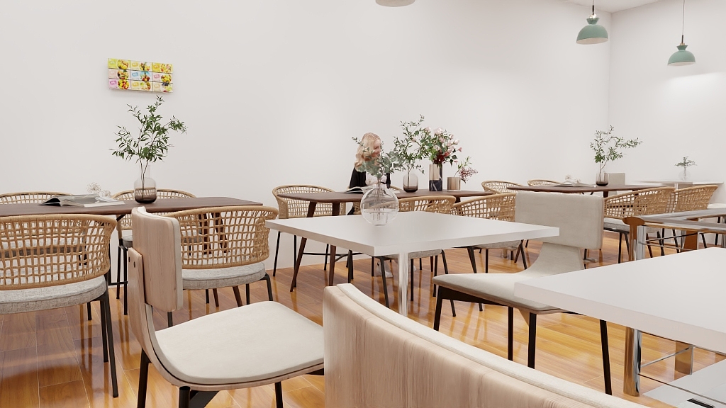 心静可通万事-奶茶店平面图-装修设计方案