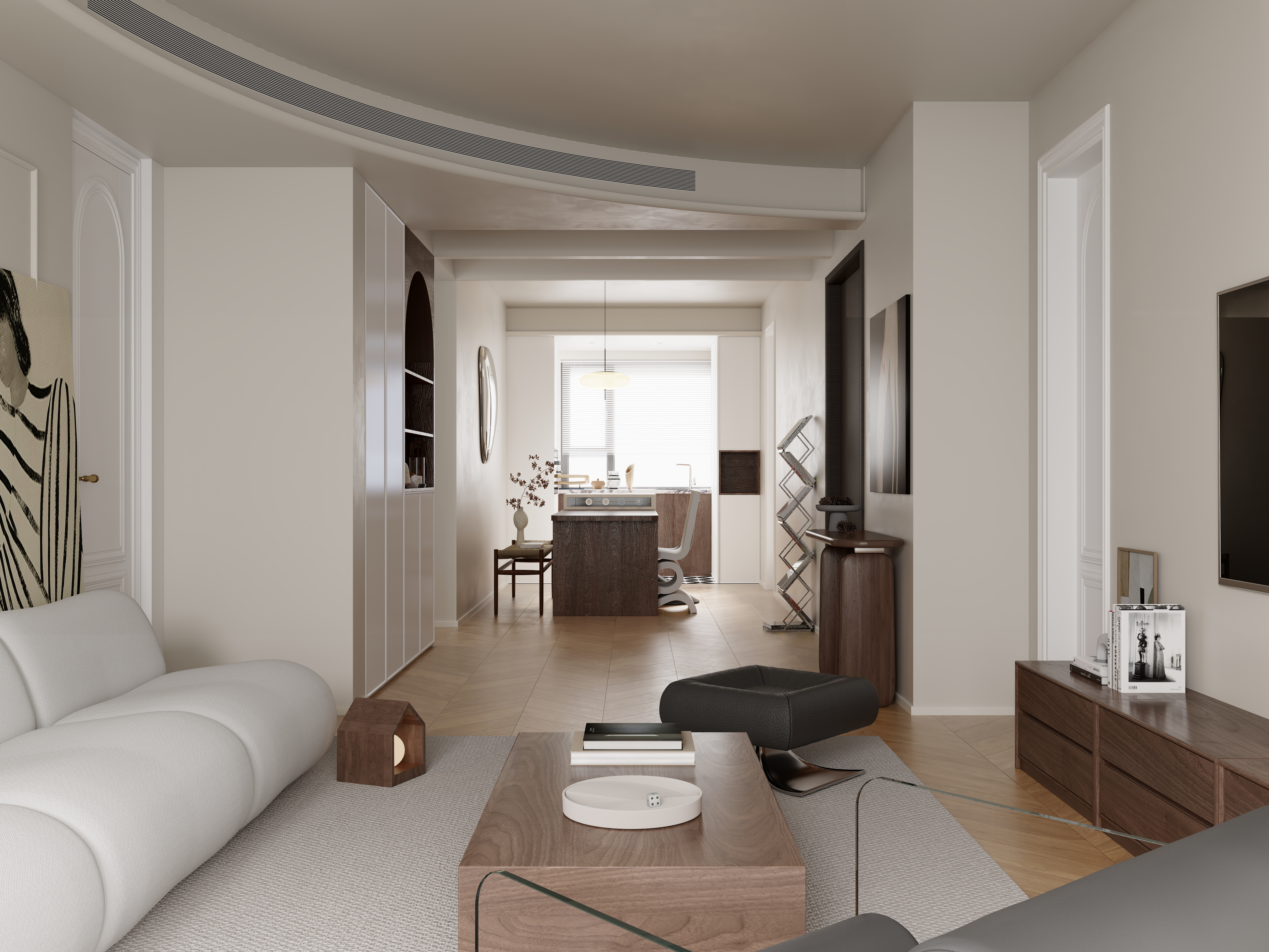 楠木工作室-法式奶油效果-2024-装修设计方案