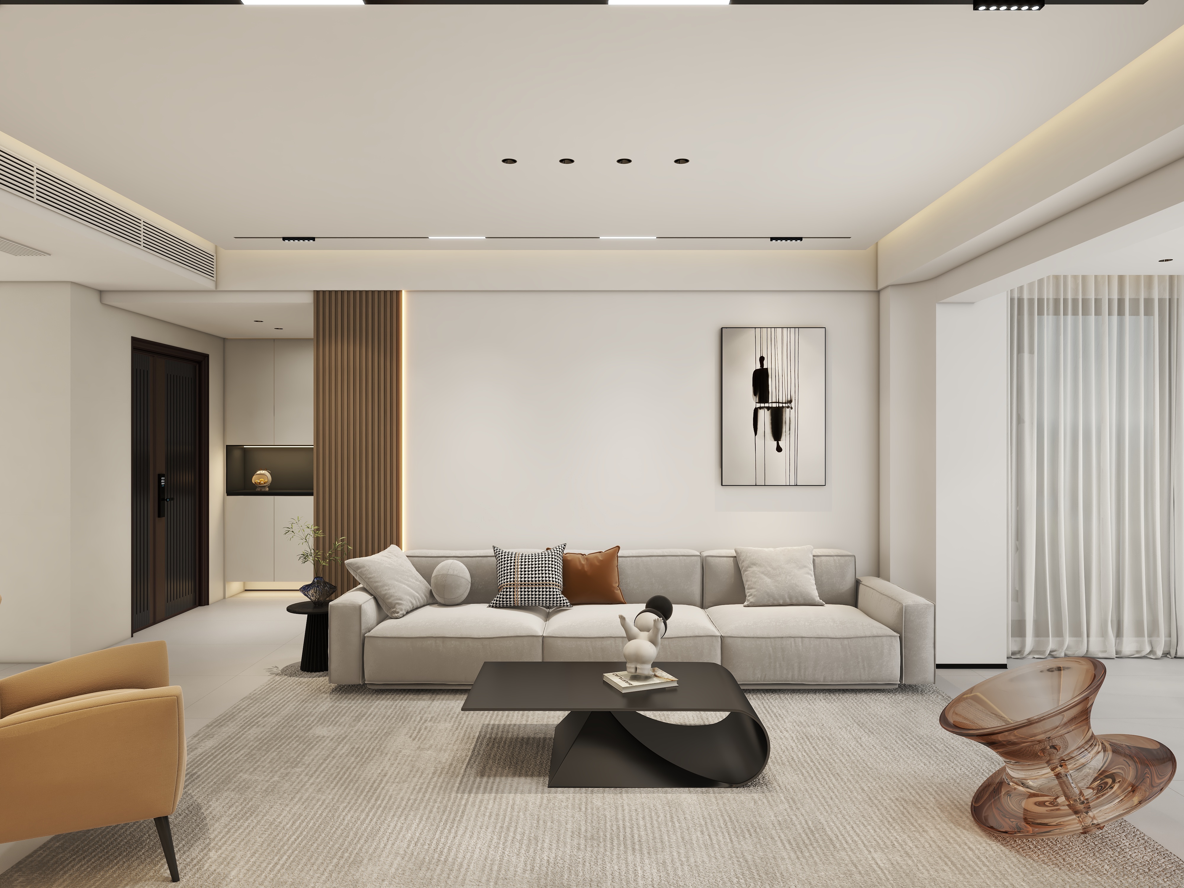 欧阳艳清-长沙福天星中心 166㎡四居室-现代极简-装修设计方案