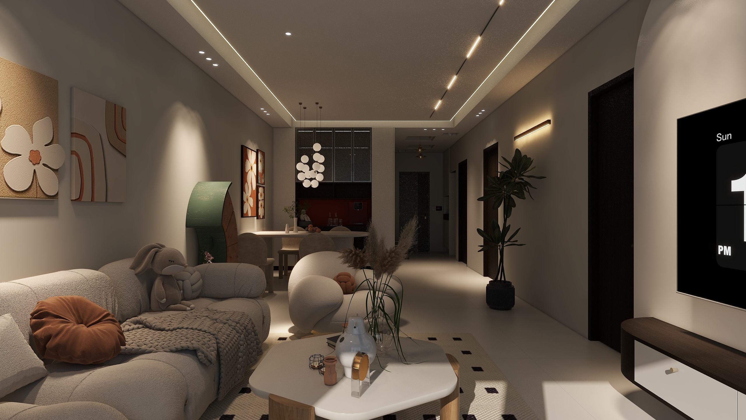 韩懂懂-旺峰C区82㎡2室-装修设计方案