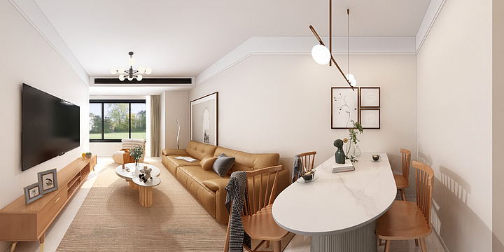 凤兮设计-暖风徐来-绿城春来晓园99张府-奶油-装修设计方案