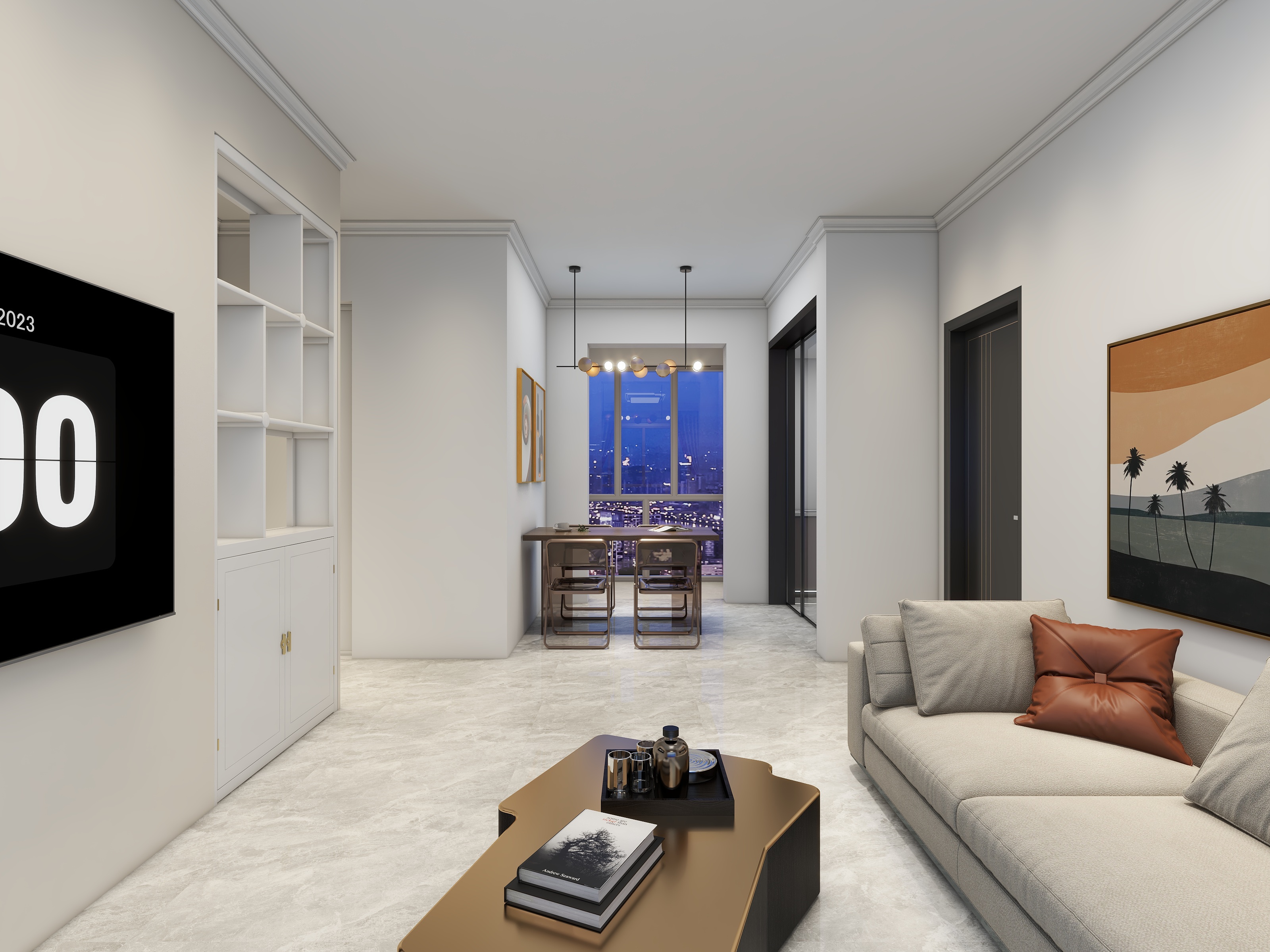 鄭國勝-现代简约71㎡2室-装修设计方案