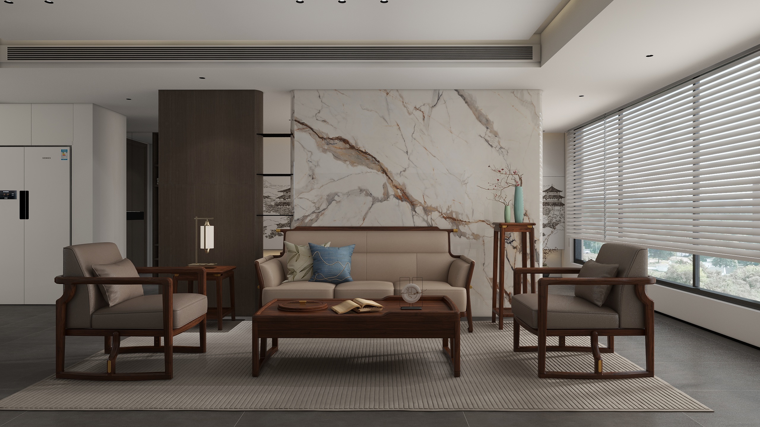 seven-cxj-新中式四居室方案-装修设计方案