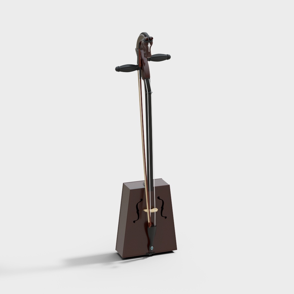 少数民族弦乐器马头琴3D模型