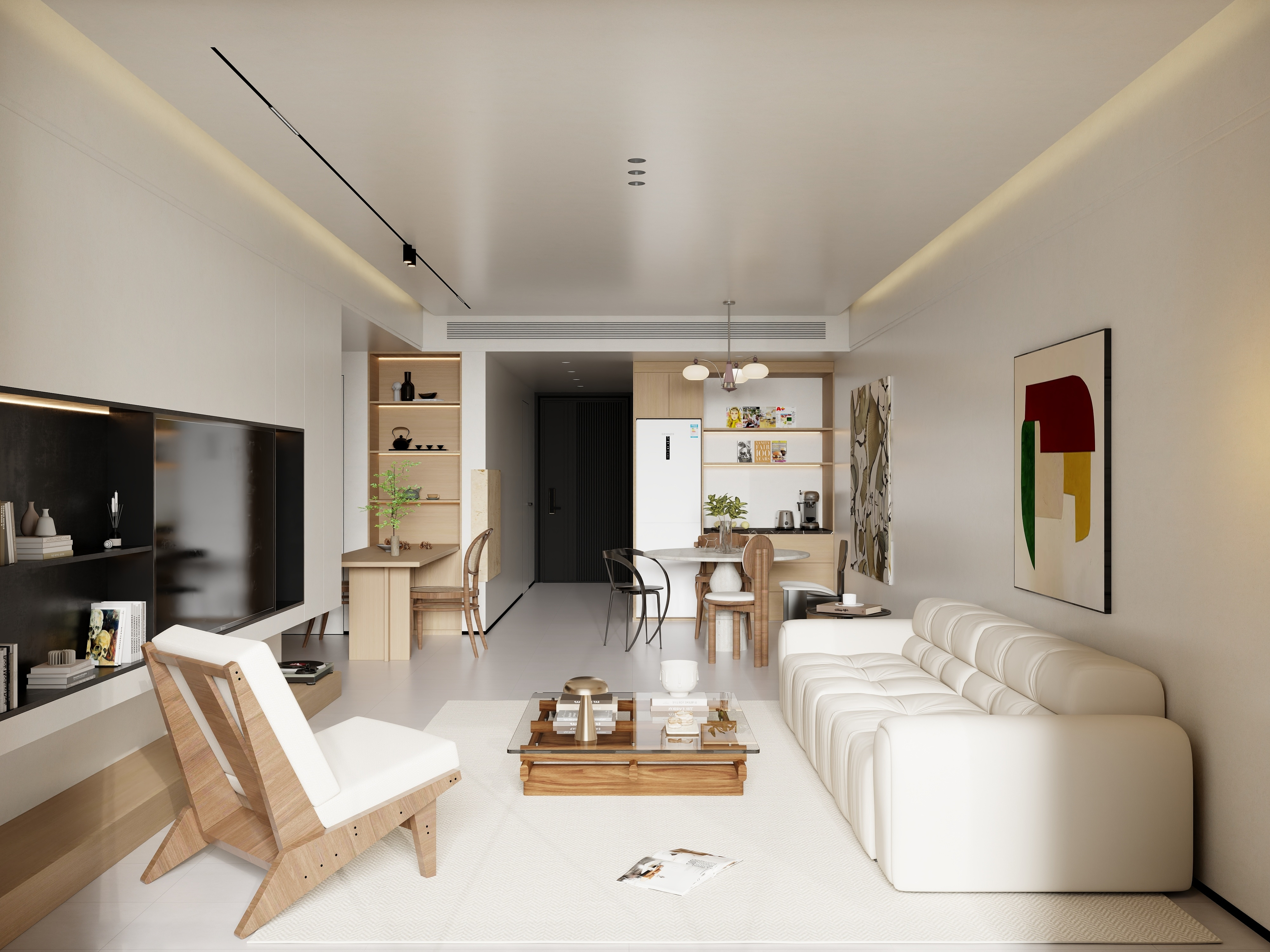 常科-《华林国际》奶油诧寂｜重庆三居室住宅设计-装修设计方案