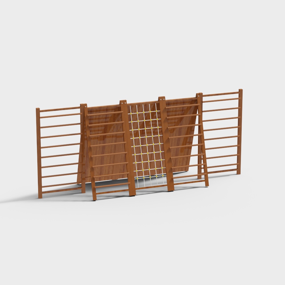 儿童体能馆攀爬架3D模型