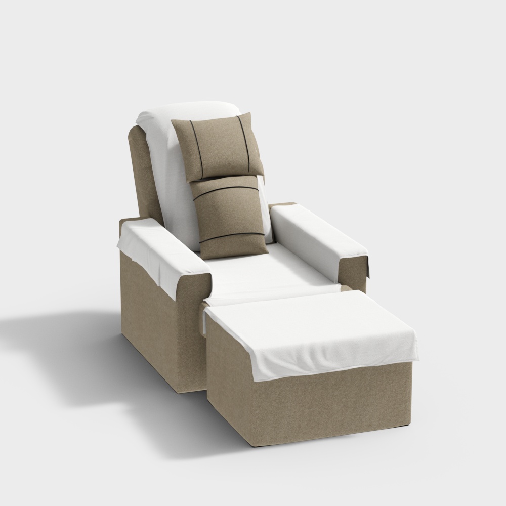 足浴休闲会所洗脚椅3D模型