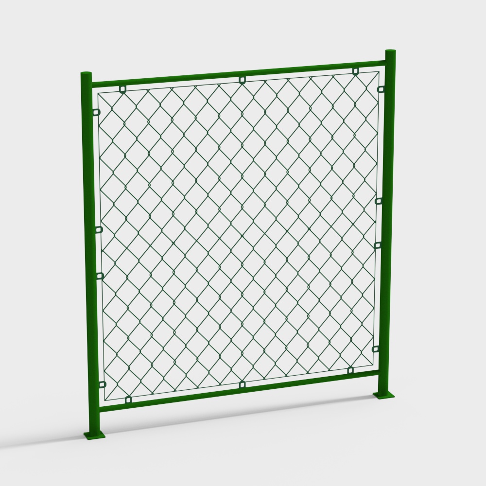 网球场体育场铁丝网围栏3D模型